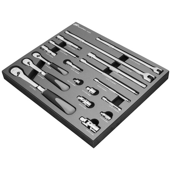 19 Piece Master Ratchet And Socket Accessory Set